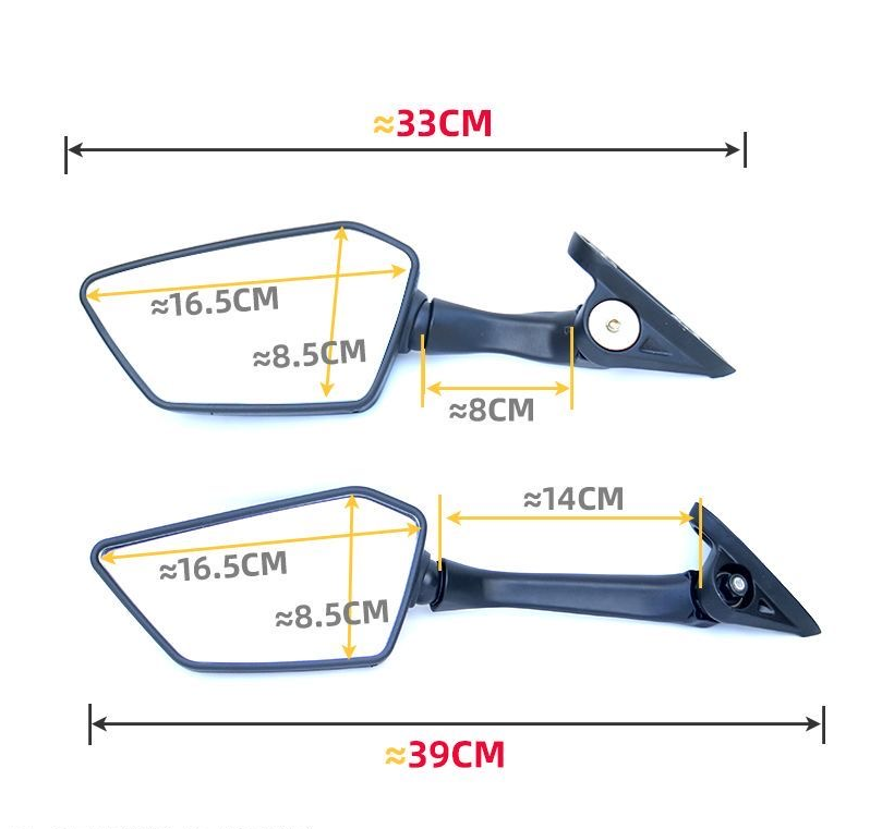 Spion Motor Black Series Honda PCX150 | Set Kiri Kanan + Bracket