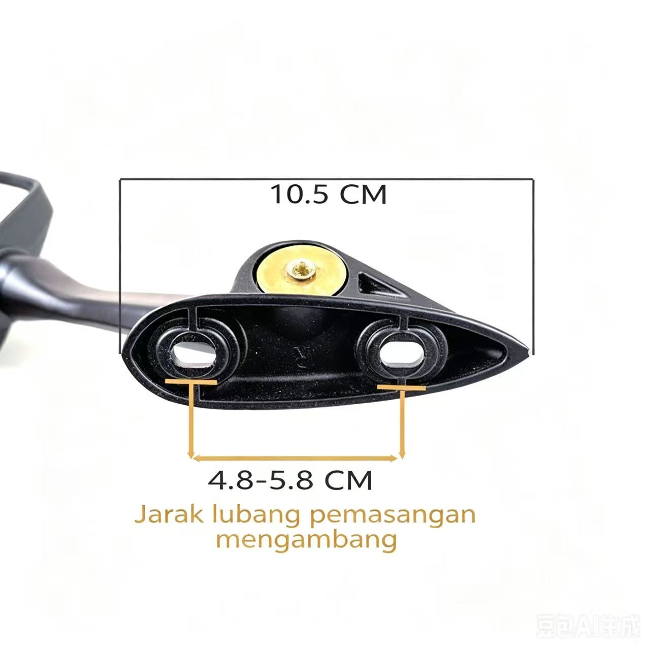 Spion Motor Black Series Honda PCX150 | Set Kiri Kanan + Bracket