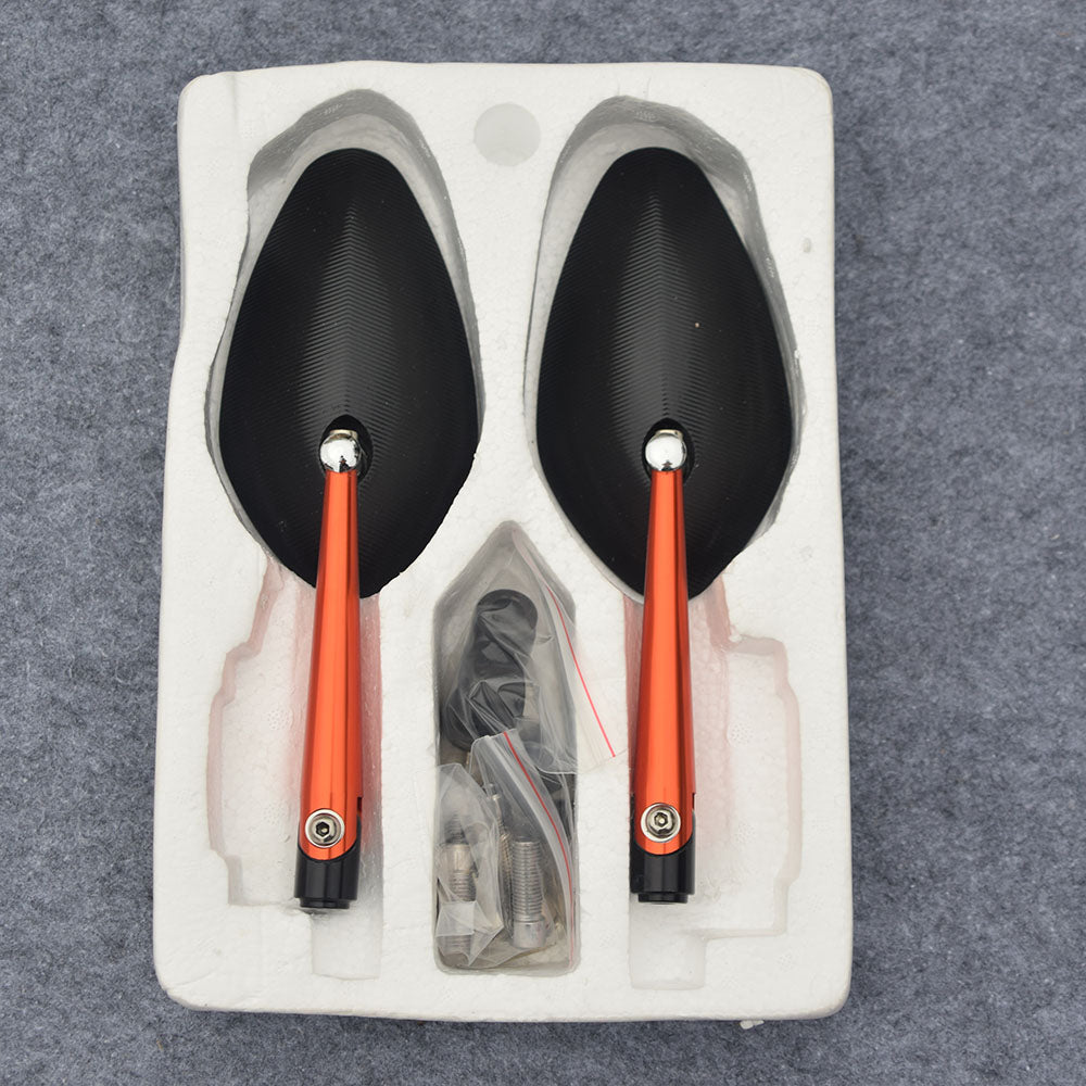 Spion Motor CNC Universal Kaca Biru Hitam | Vario Beat Mio Vixion | Grosir