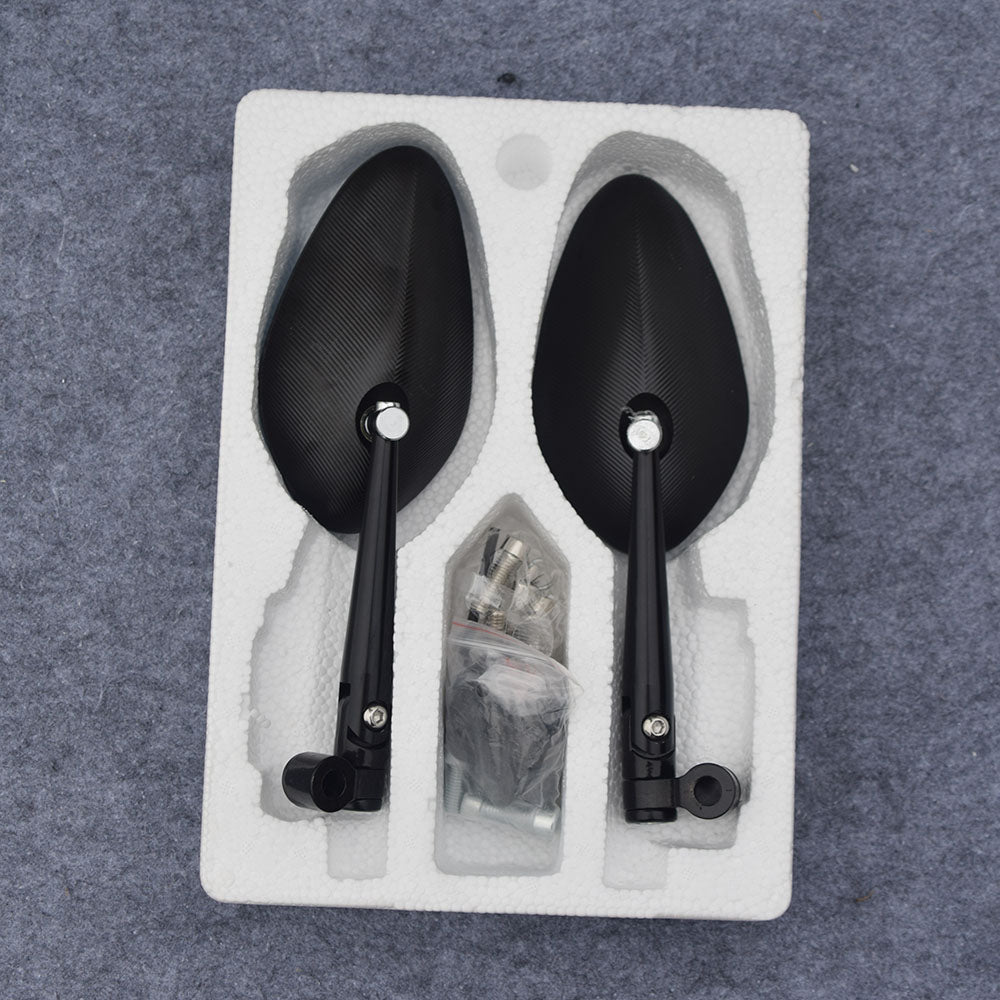 Spion Motor CNC Universal Kaca Biru Hitam | Vario Beat Mio Vixion | Grosir