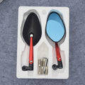 Spion Motor CNC Universal Kaca Biru Hitam | Vario Beat Mio Vixion | Grosir