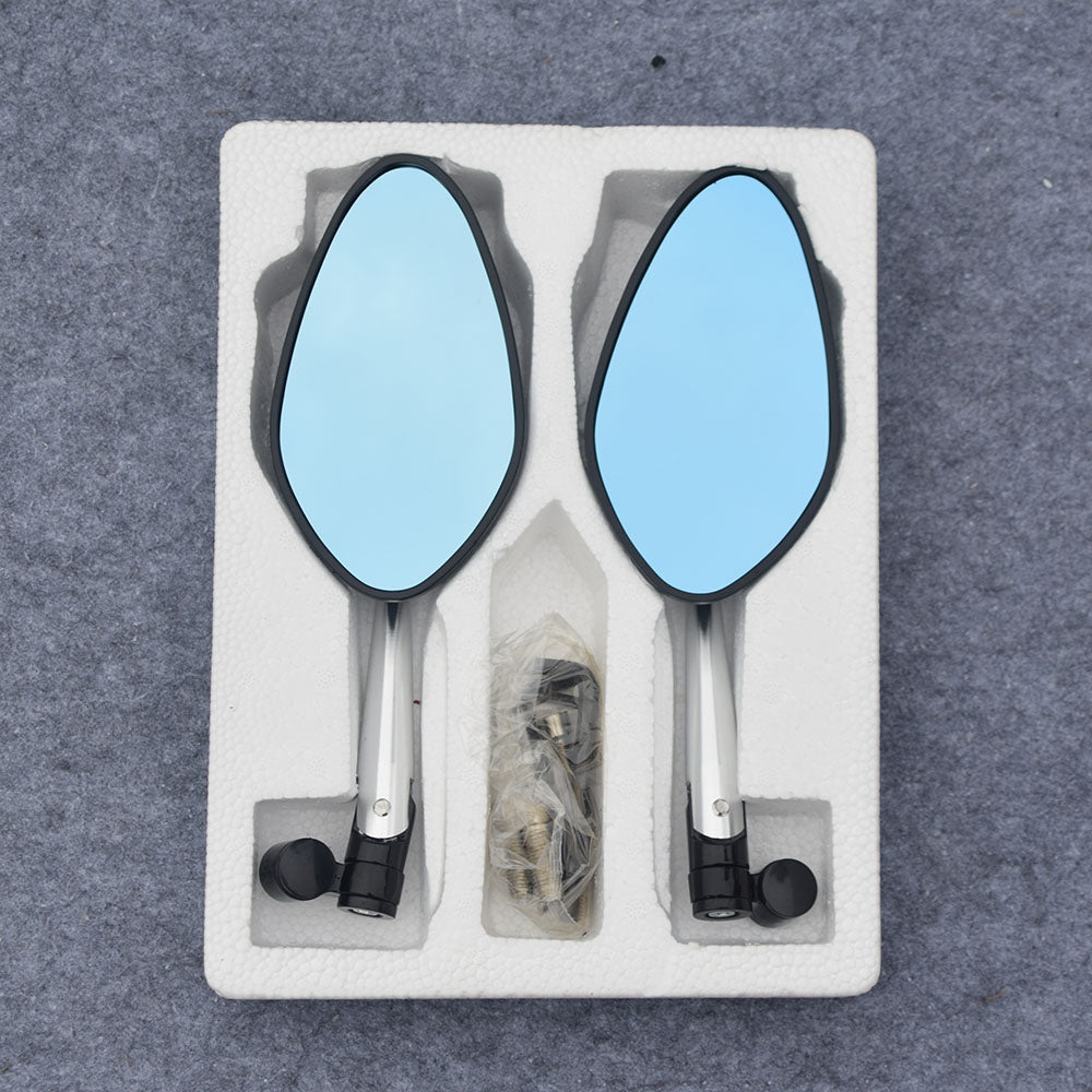 Spion Motor CNC Universal Kaca Biru Hitam | Vario Beat Mio Vixion | Grosir